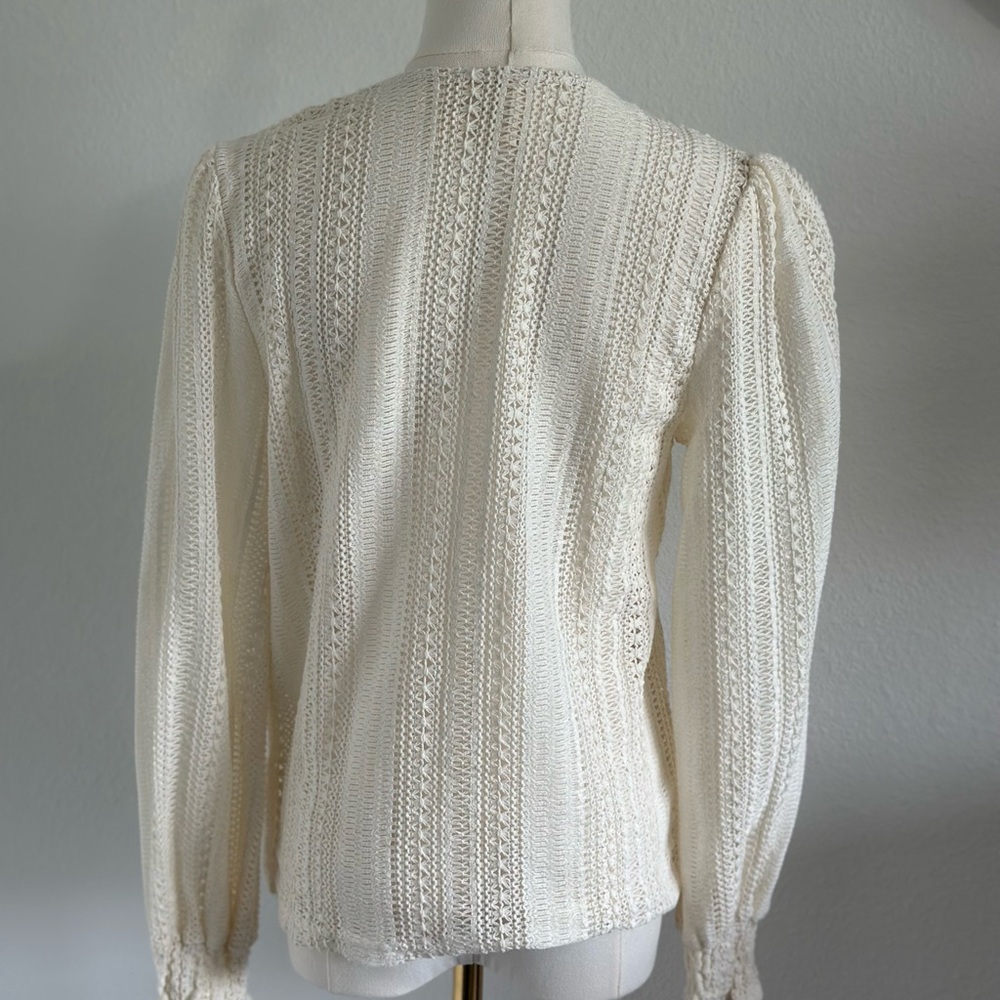 White Lace Blouse - Picture 3 of 3